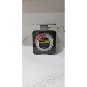 Pelouze Postal Scale Model K5 5 lb 6 Inch Black Vintage Rate Chart